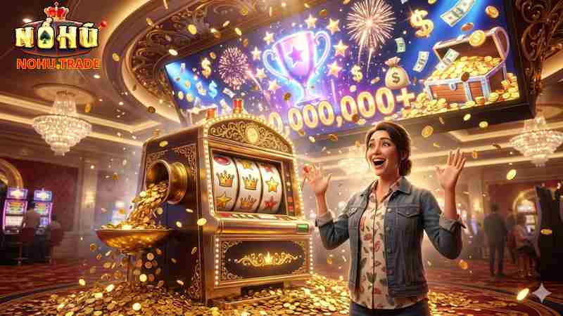 Người chơi may mắn trúng Jackpot tại các cổng game Nổ Hũ 2026